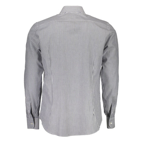 La Martina Blu Cotton Men Shirt La Martina