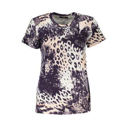 Cavalli Class Pink Cotton Women T-Shirt Cavalli Class