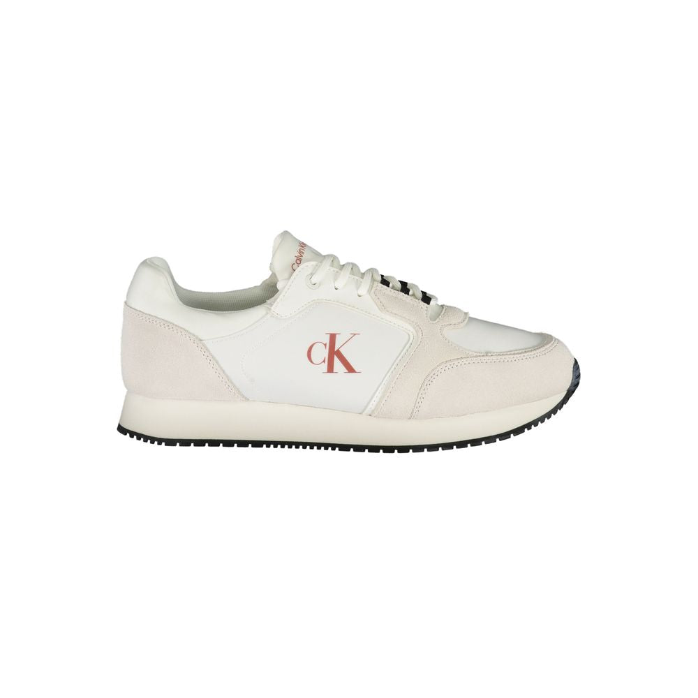 Calvin Klein White Leather Men Sneaker Calvin Klein