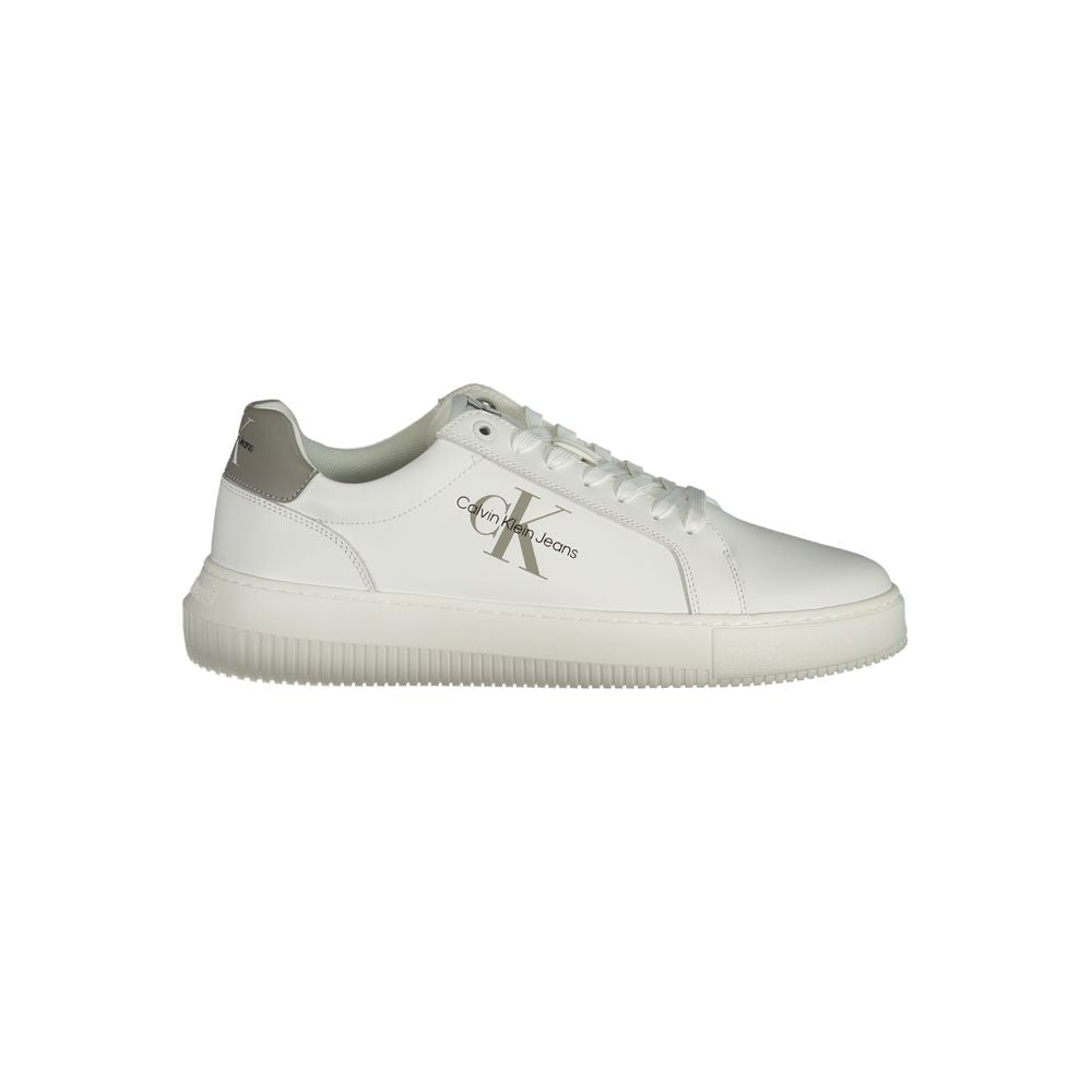 Calvin Klein White Leather Men Sneaker Calvin Klein