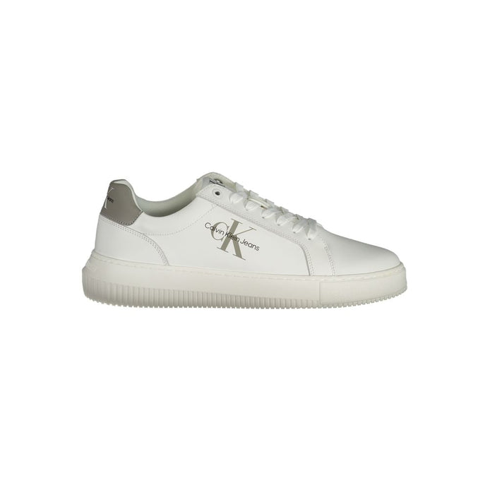 Calvin Klein White Leather Men Sneaker Calvin Klein