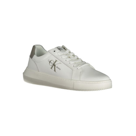 Calvin Klein White Leather Men Sneaker Calvin Klein