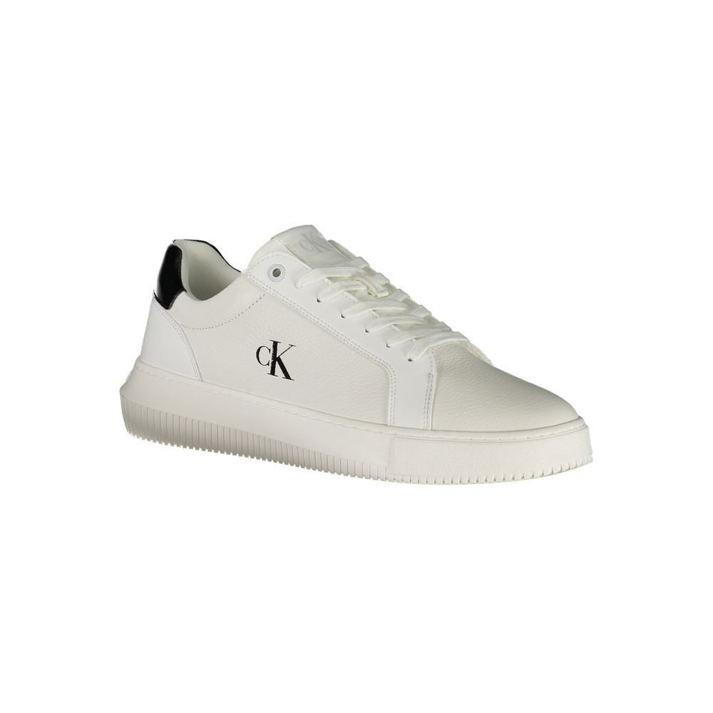 Calvin Klein White Leather Men Sneaker Calvin Klein