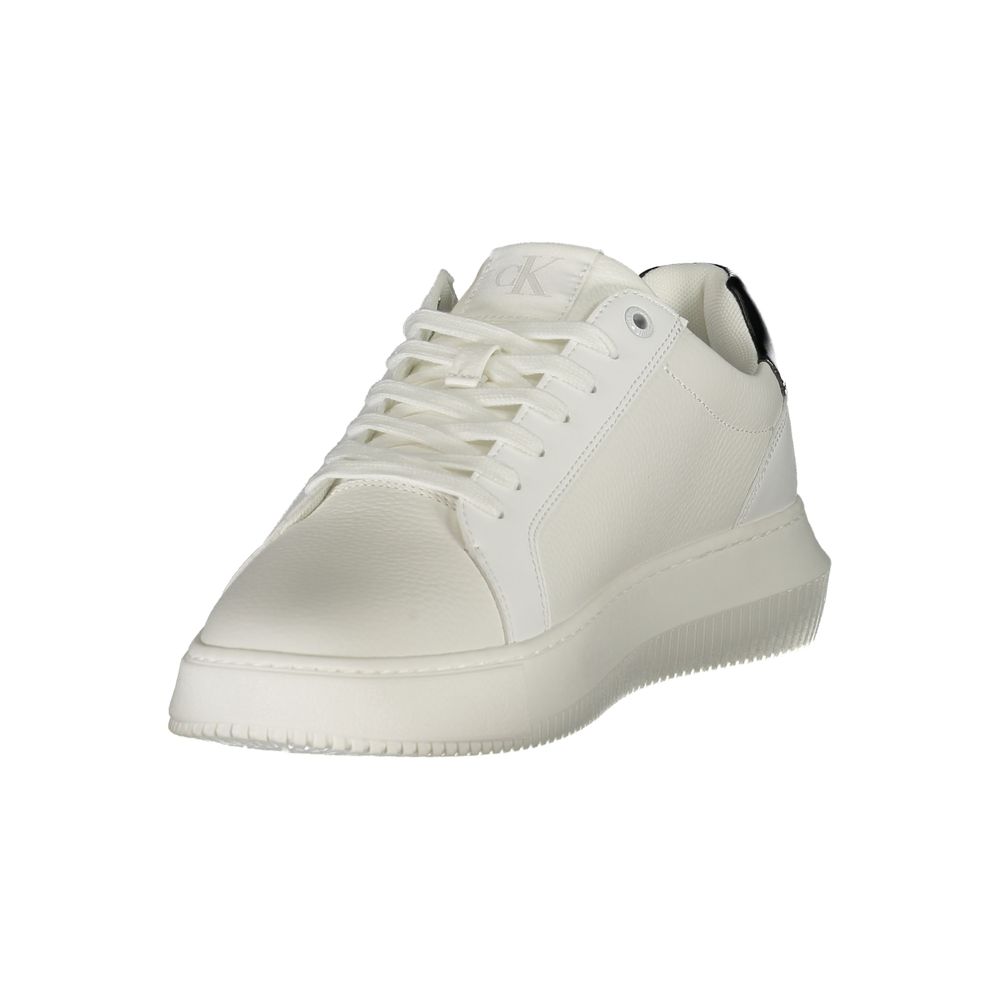 Calvin Klein White Leather Men Sneaker Calvin Klein