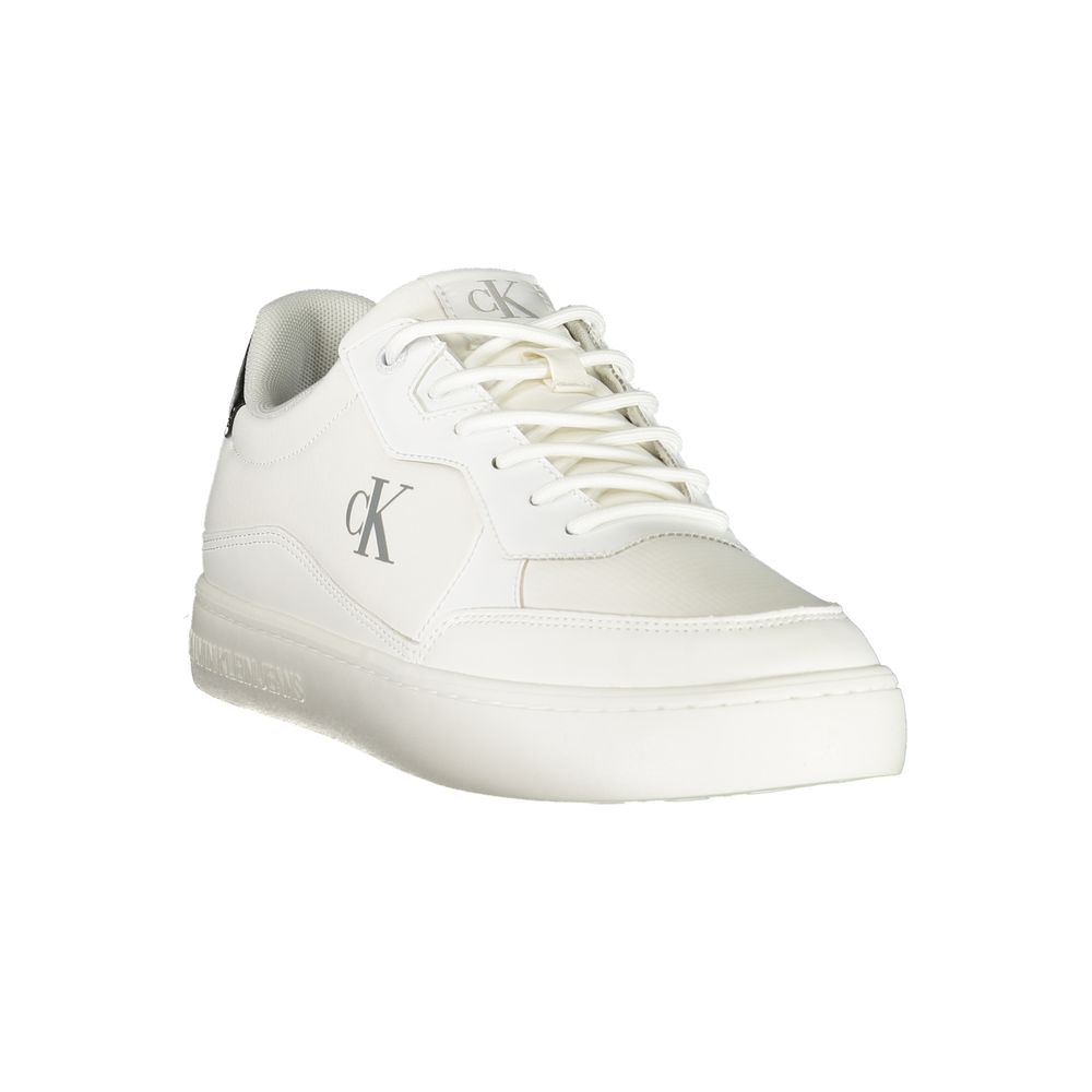 Calvin Klein White Polyester Men Sneaker Calvin Klein