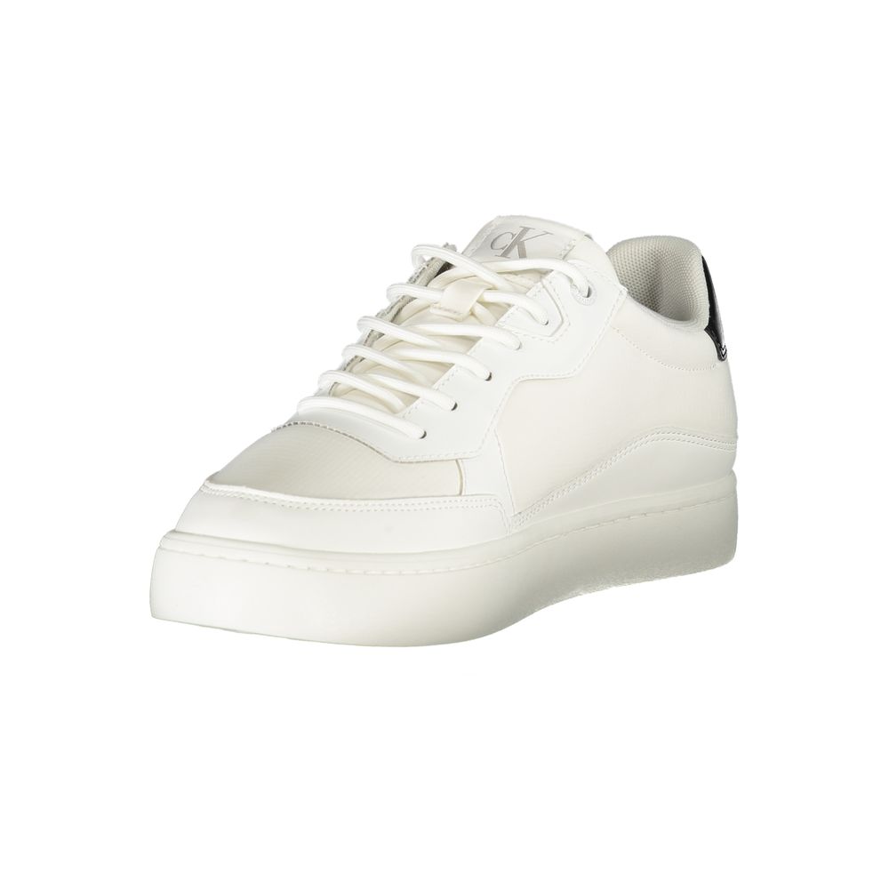 Calvin Klein White Polyester Men Sneaker Calvin Klein