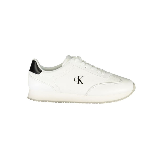 Calvin Klein White Leather Men Sneaker Calvin Klein