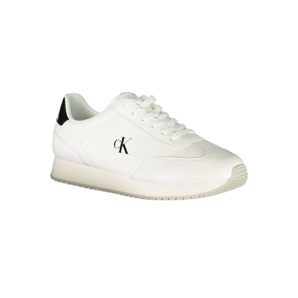 Calvin Klein White Leather Men Sneaker Calvin Klein