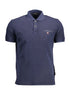 Napapijri Blue Cotton Men Polo Shirt Napapijri