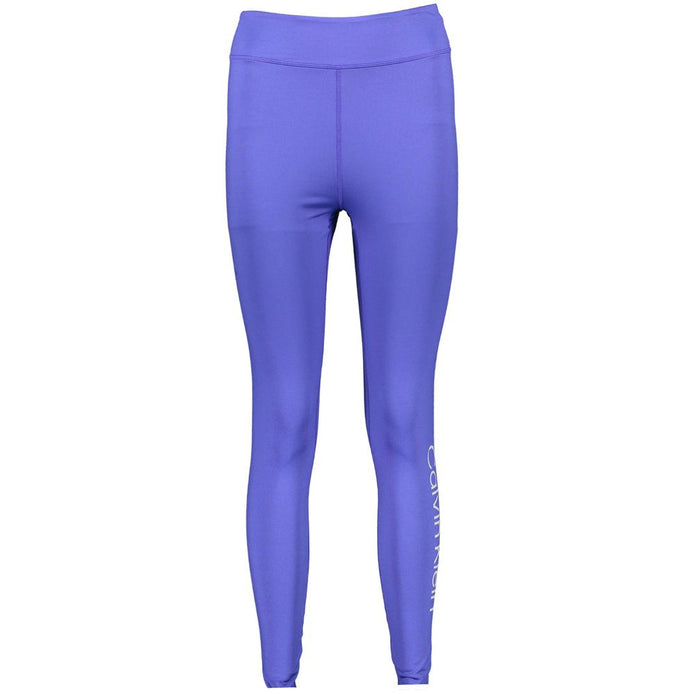 Calvin Klein Blu Poliestere Woman Legging Calvin Klein
