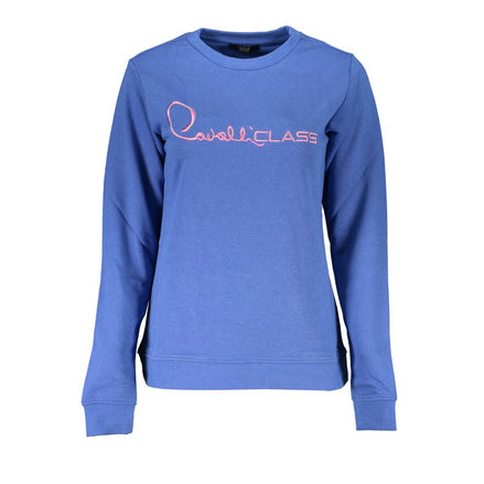 Cavalli Class Blue Cotton Women's Sweatshirt Cavalli Class