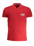 Cavalli Class Red Cotton Men Polo Shirt Cavalli Class