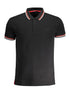 Cavalli Class Black Cotton Men Polo Shirt Cavalli Class