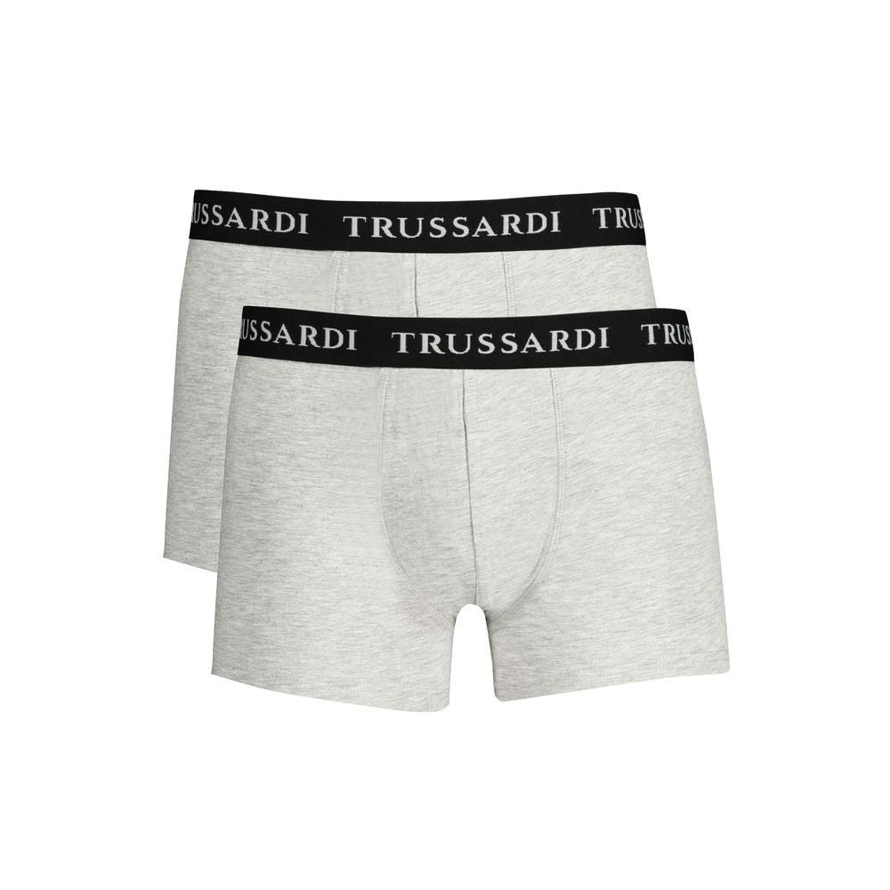 Trussardi Brown Cotton Men Boxer Underwear Trussardi