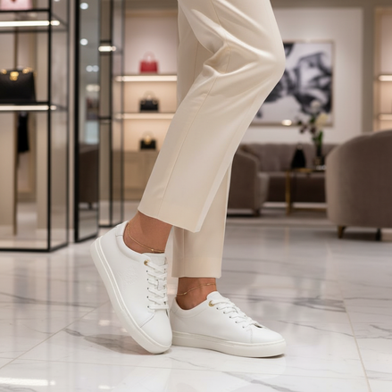 Tommy Hilfiger White Leather Women Sneaker Tommy Hilfiger