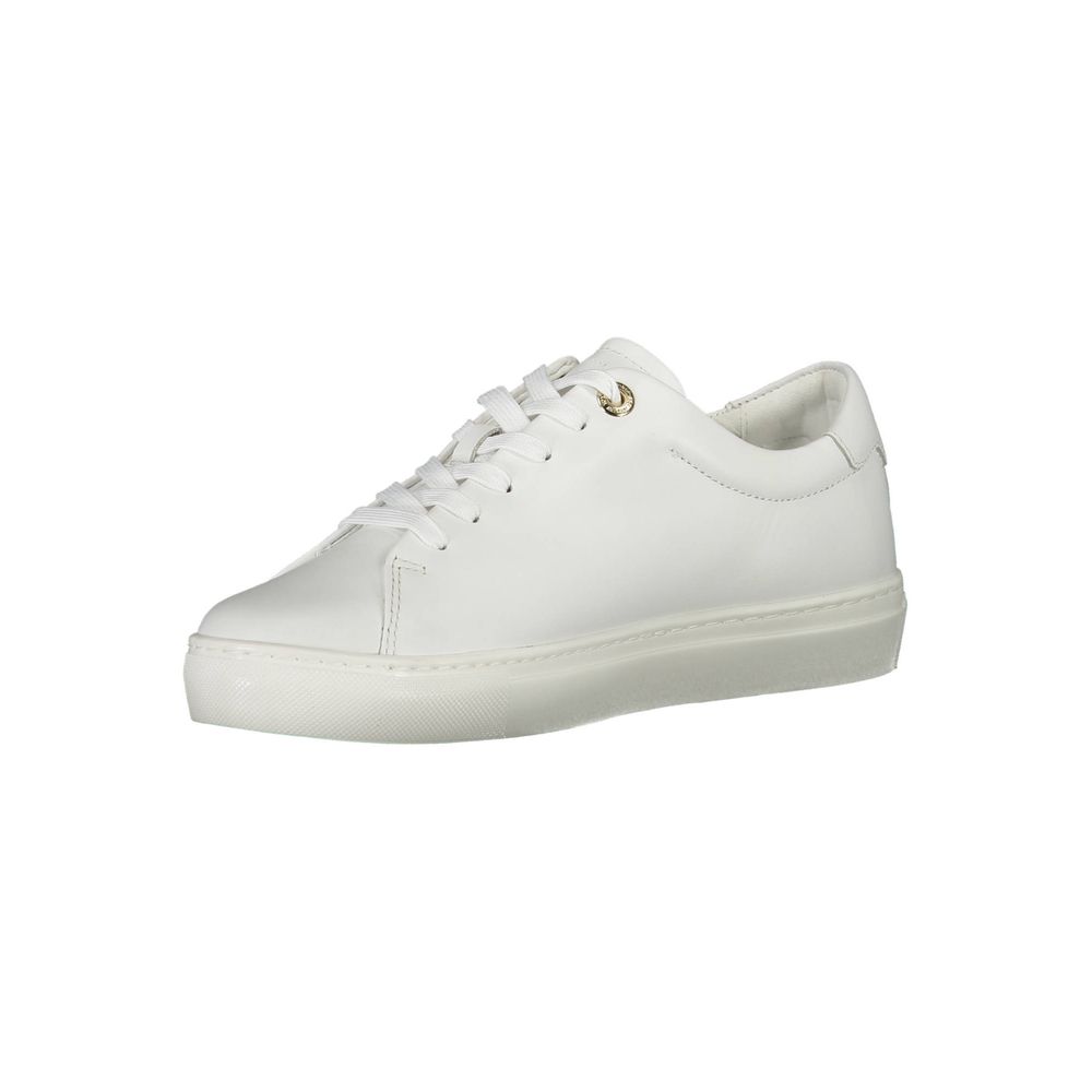 Tommy Hilfiger White Leather Women Sneaker Tommy Hilfiger