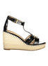 Ralph Lauren Black Polyester Sandal Ralph Lauren