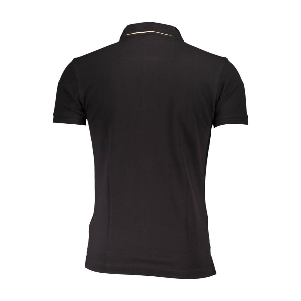 La Martina Black Cotton Men's Polo Shirt La Martina