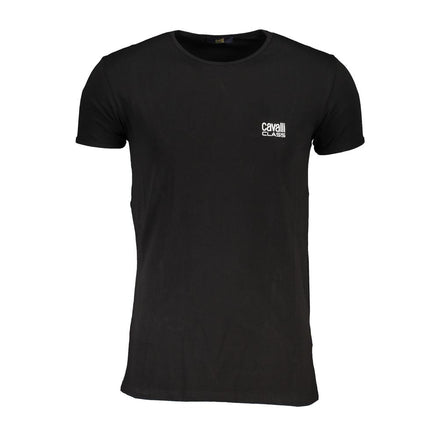 Cavalli Class Black Cotton Men's T-Shirt Cavalli Class