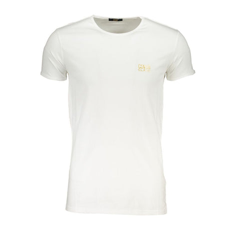 Cavalli Class White Cotton Men's T-Shirt Cavalli Class