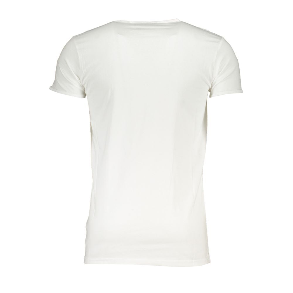 Cavalli Class White Cotton Men's T-Shirt Cavalli Class