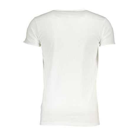 Cavalli Class White Cotton Men's T-Shirt Cavalli Class