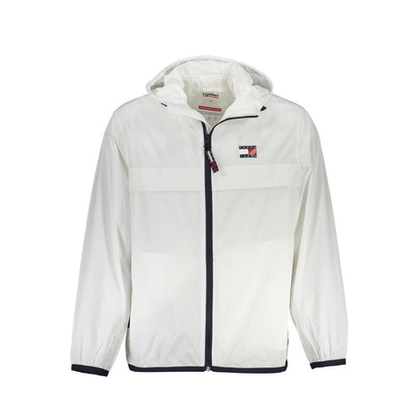 Tommy Hilfiger White Recycled Nylon Men Jacket Tommy Hilfiger