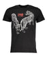 Cavalli Class Black Cotton Men T-Shirt Cavalli Class