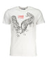 Cavalli Class Bianco Cotton Men T-Shirt Cavalli Class