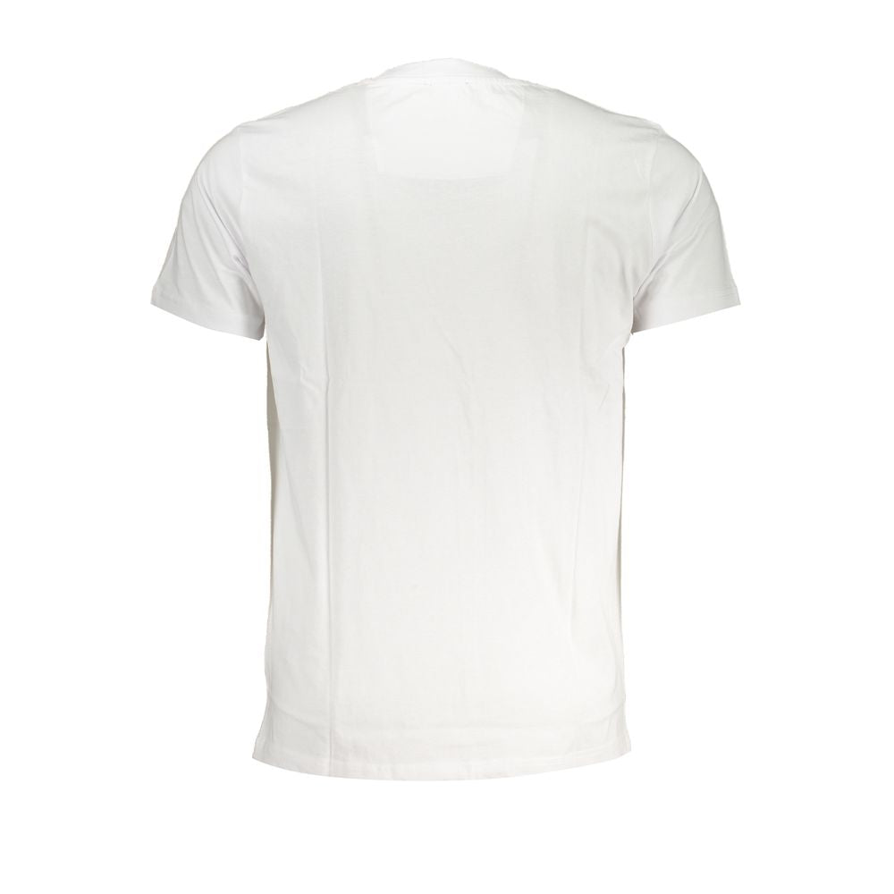 Cavalli Class Bianco Cotton Men T-Shirt Cavalli Class