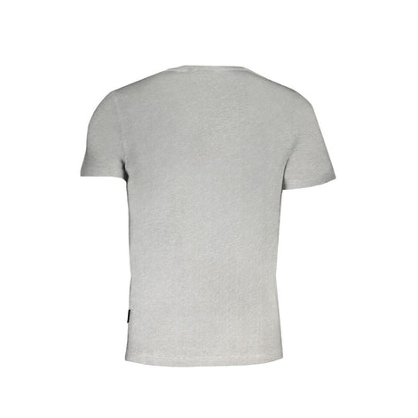 Napapijri Gray Organic Cotton Men's T-Shirt Napapijri