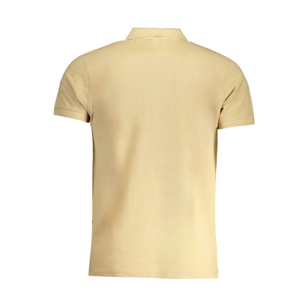 Cavalli Class Beige Cotton Men Polo-Shirt Cavalli Class