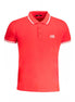 Cavalli Class Red Cotton Men Polo Shirt Cavalli Class