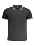 Cavalli Class Nero Cotton Men Polo Cavalli Class