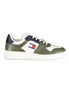 Tommy Hilfiger Green Leather Men Sneaker Tommy Hilfiger