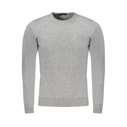 Cavalli Class Grigio Viscosa Men's Sweater Cavalli Class
