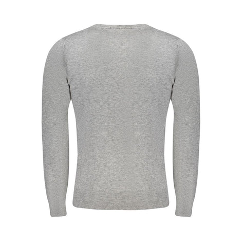 Cavalli Class Grigio Viscosa Men's Sweater Cavalli Class