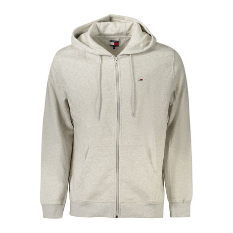 Tommy Hilfiger Grigio Cotton Men's Sweatshirt Hoodie Tommy Hilfiger