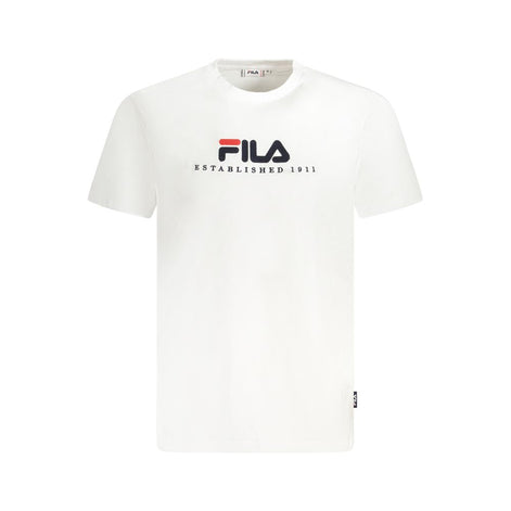 Fila White Cotton Unisex T-Shirt Fila