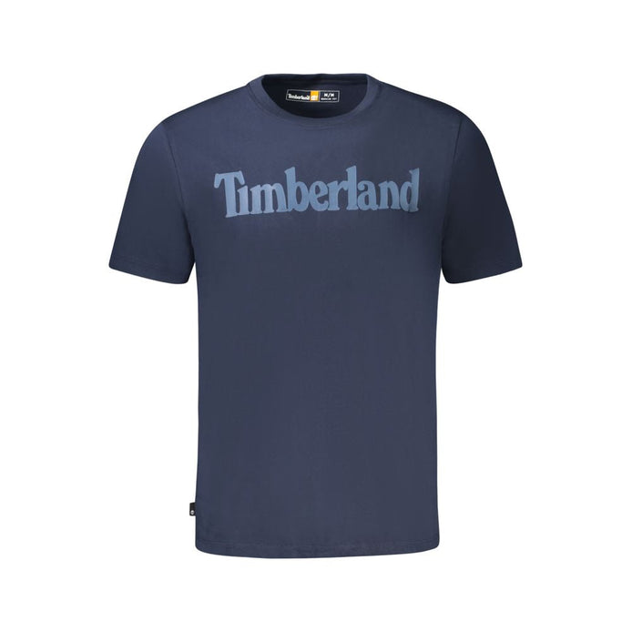 Timberland Blu Organic Cotton Men T-Shirt Timberland
