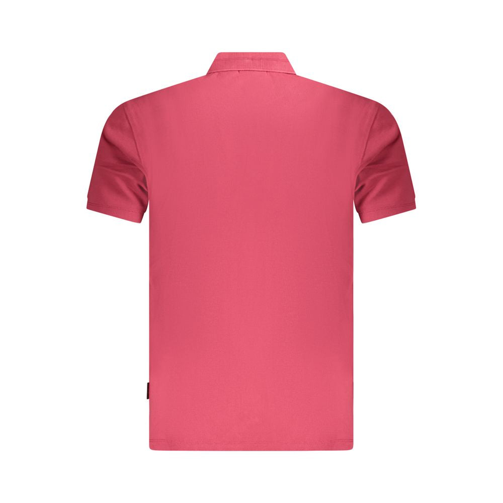Napapijri Red Cotton Men Polo Shirt Napapijri