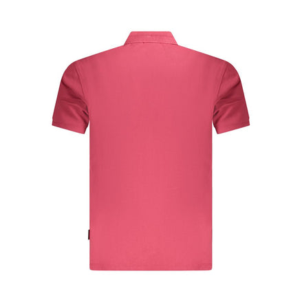 Napapijri Red Cotton Men Polo Shirt Napapijri