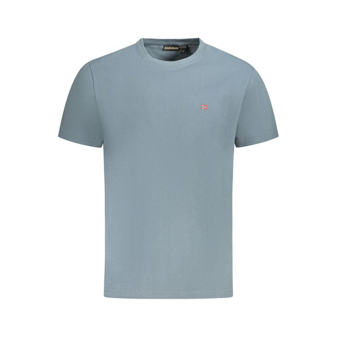 Napapijri Grigio Cotton Men T-Shirt Napapijri