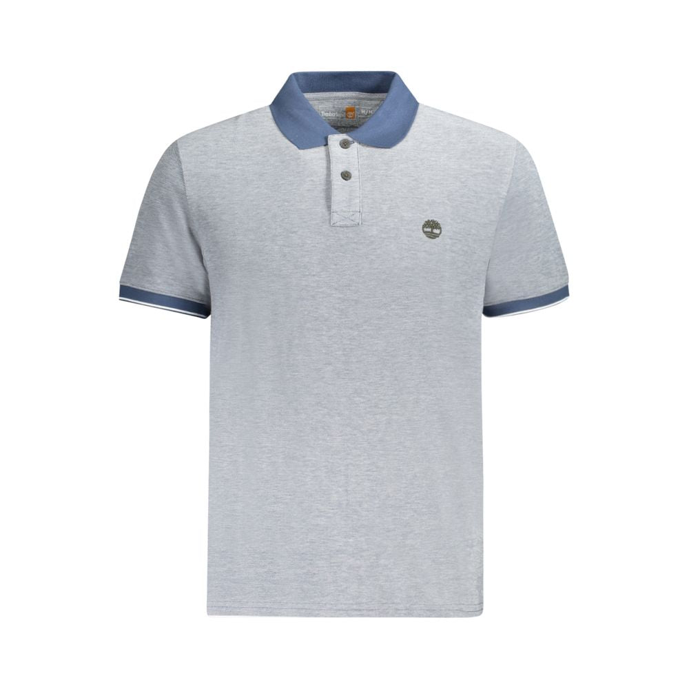 Timberland Blue Cotton Men Polo Shirt Timberland