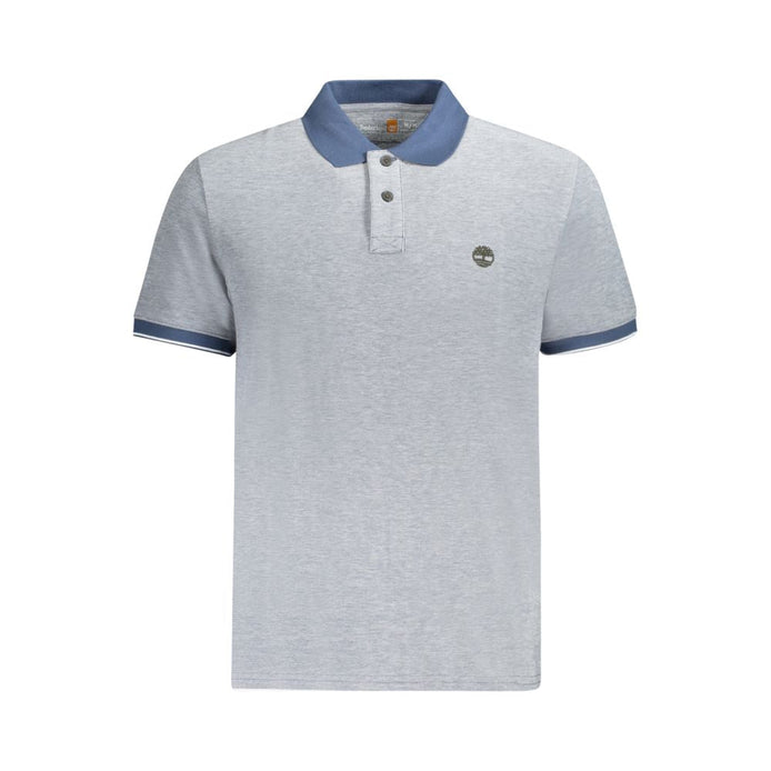 Timberland Blue Cotton Men Polo Shirt Timberland