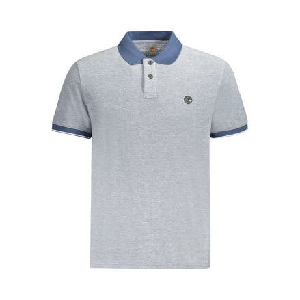 Timberland Blue Cotton Men Polo Shirt Timberland