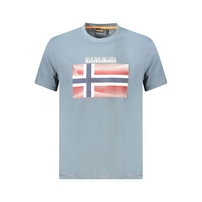 Napapijri Brown Cotton Men T-Shirt Napapijri