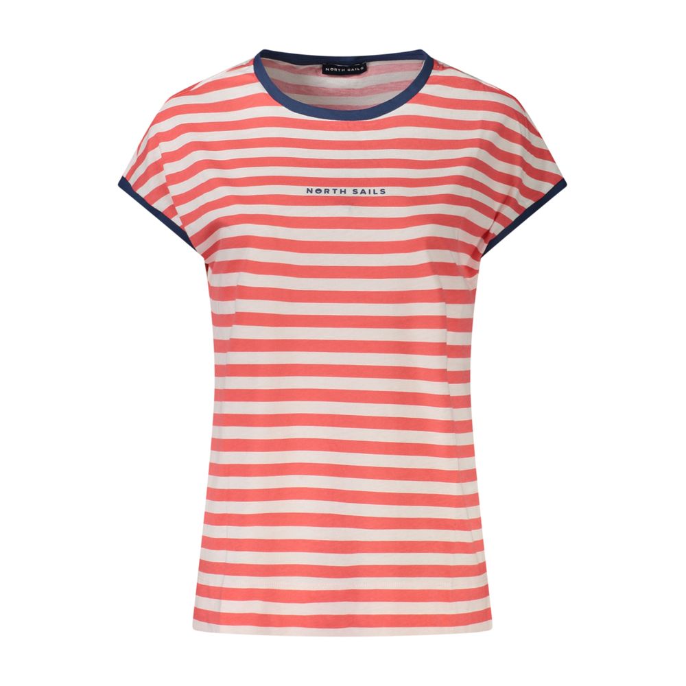 North Sails Red Cotton Women T-Shirt North Sails