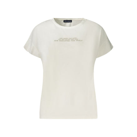 North Sails White Cotton Women T-Shirt North Sails
