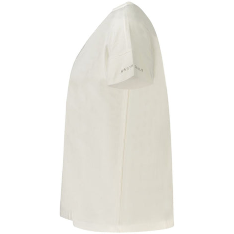 North Sails White Cotton Women T-Shirt North Sails